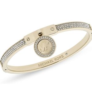 Michael kors Gold tone Heritage Bangle Bracelet NWT